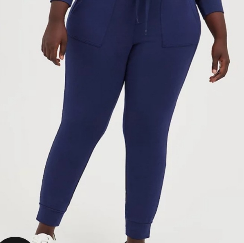 2 for $25 - Torrid Classic Fit Jogger Ultra Soft Fleece Navy